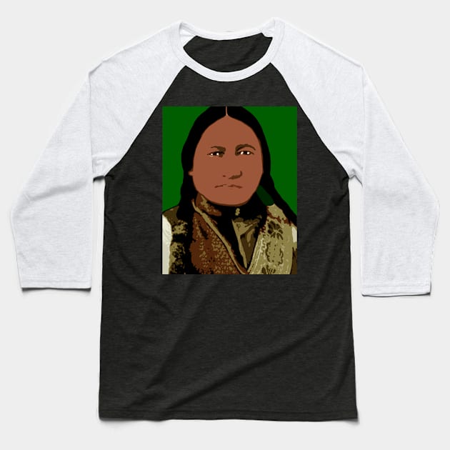 sitting bull Baseball T-Shirt by oryan80